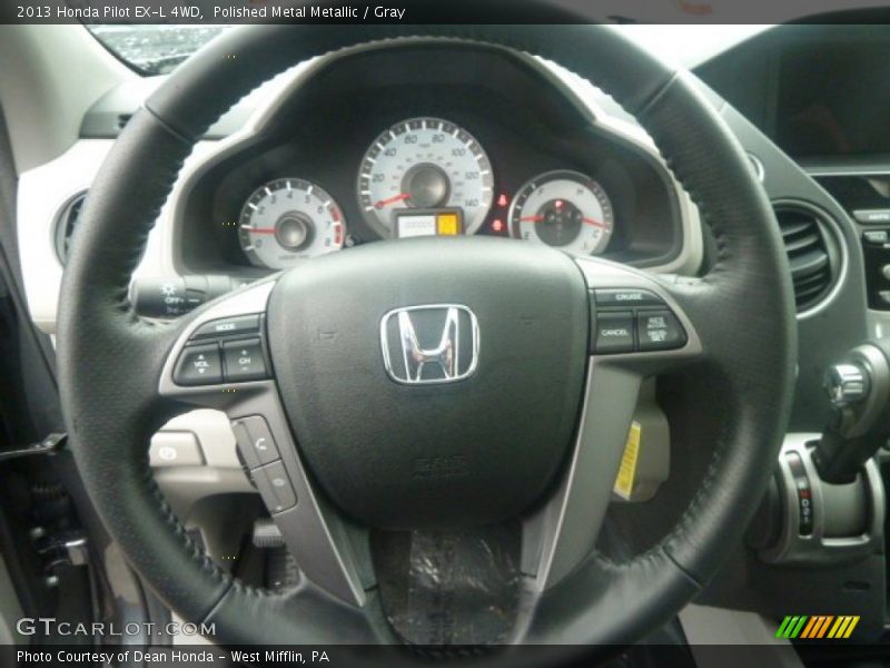 Polished Metal Metallic / Gray 2013 Honda Pilot EX-L 4WD