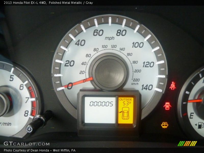 Polished Metal Metallic / Gray 2013 Honda Pilot EX-L 4WD