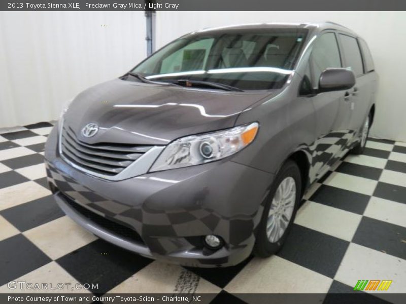 Predawn Gray Mica / Light Gray 2013 Toyota Sienna XLE