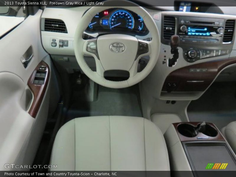 Predawn Gray Mica / Light Gray 2013 Toyota Sienna XLE