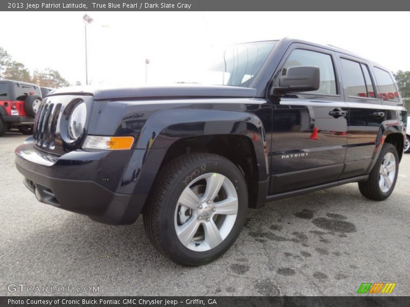 True Blue Pearl / Dark Slate Gray 2013 Jeep Patriot Latitude
