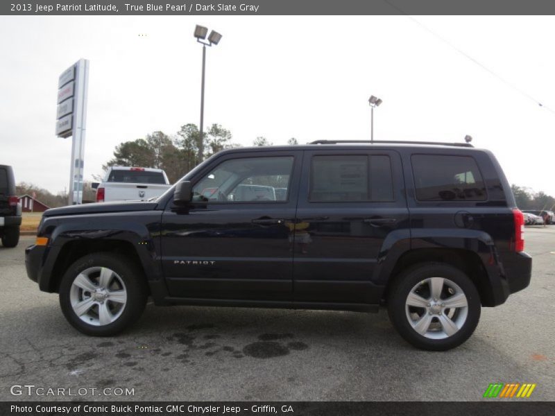 True Blue Pearl / Dark Slate Gray 2013 Jeep Patriot Latitude