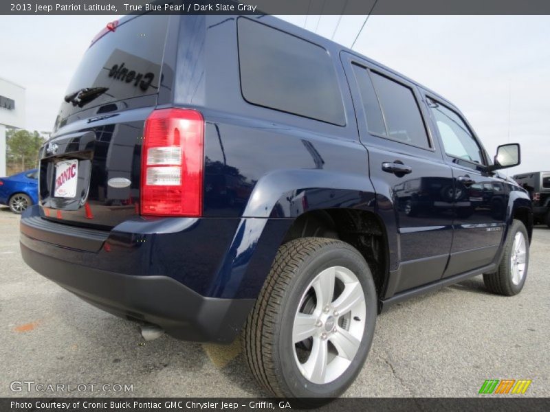 True Blue Pearl / Dark Slate Gray 2013 Jeep Patriot Latitude