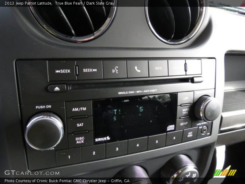 True Blue Pearl / Dark Slate Gray 2013 Jeep Patriot Latitude