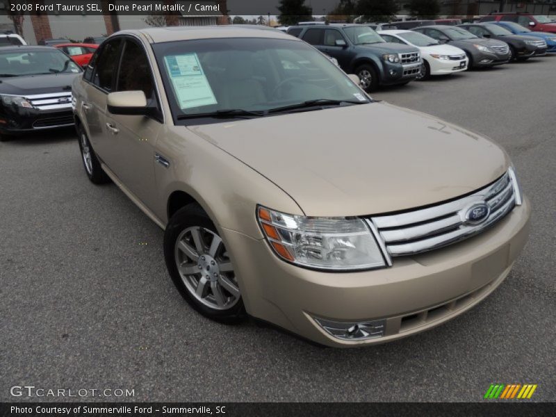 Dune Pearl Metallic / Camel 2008 Ford Taurus SEL