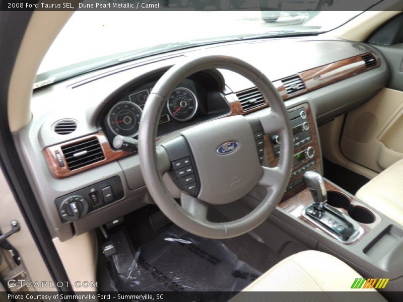 Dune Pearl Metallic / Camel 2008 Ford Taurus SEL