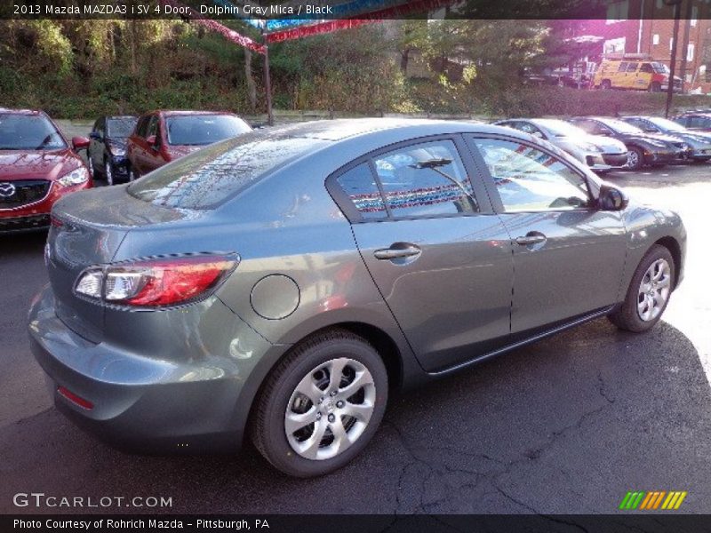 Dolphin Gray Mica / Black 2013 Mazda MAZDA3 i SV 4 Door