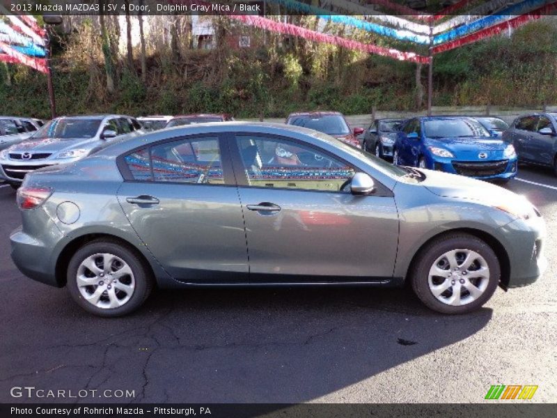 Dolphin Gray Mica / Black 2013 Mazda MAZDA3 i SV 4 Door