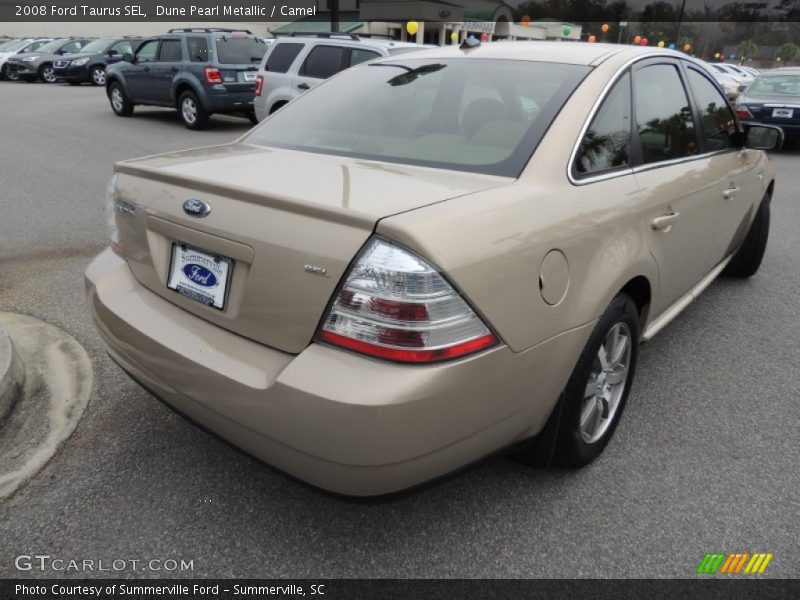 Dune Pearl Metallic / Camel 2008 Ford Taurus SEL