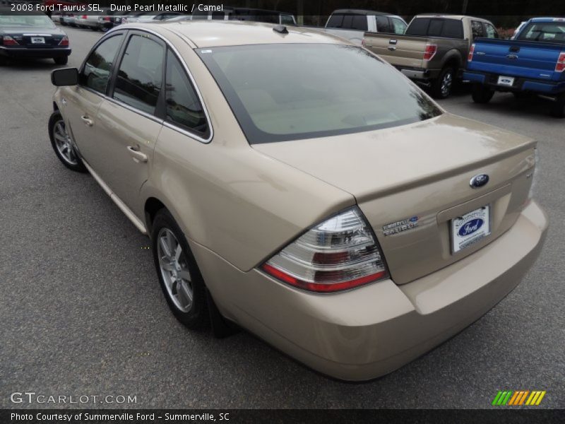 Dune Pearl Metallic / Camel 2008 Ford Taurus SEL