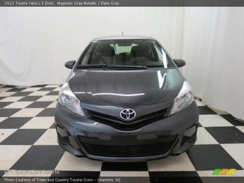 Magnetic Gray Metallic / Dark Gray 2013 Toyota Yaris L 3 Door