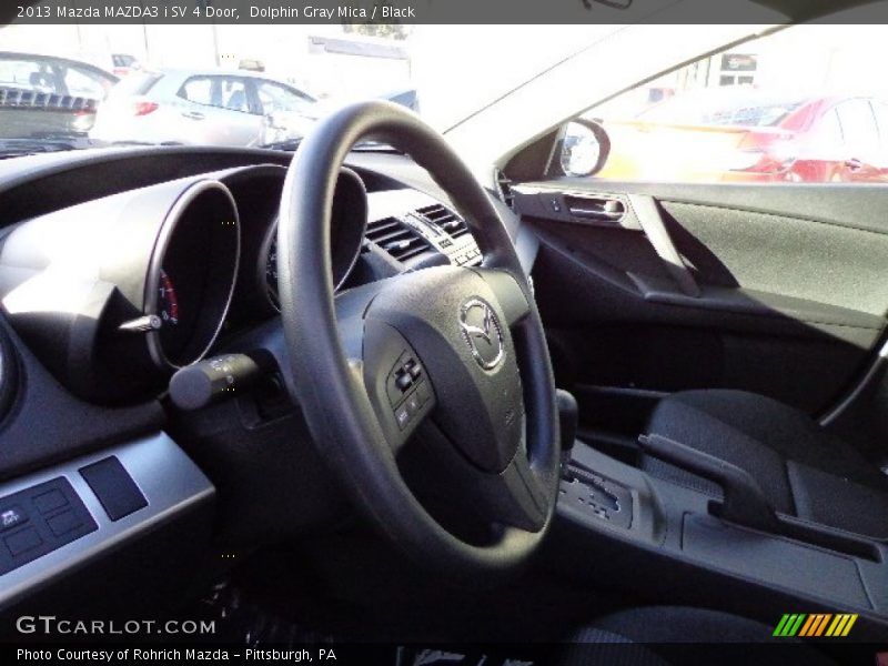 Dolphin Gray Mica / Black 2013 Mazda MAZDA3 i SV 4 Door