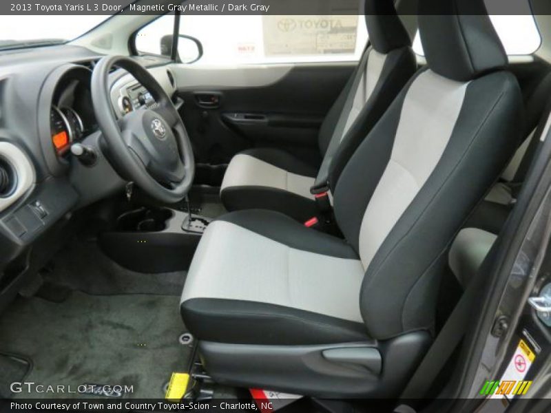Magnetic Gray Metallic / Dark Gray 2013 Toyota Yaris L 3 Door