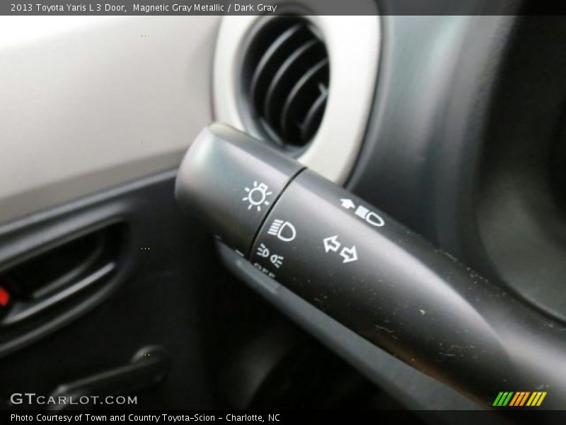 Magnetic Gray Metallic / Dark Gray 2013 Toyota Yaris L 3 Door