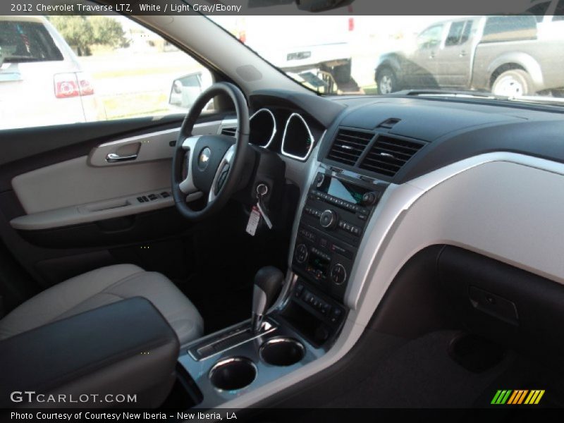 White / Light Gray/Ebony 2012 Chevrolet Traverse LTZ