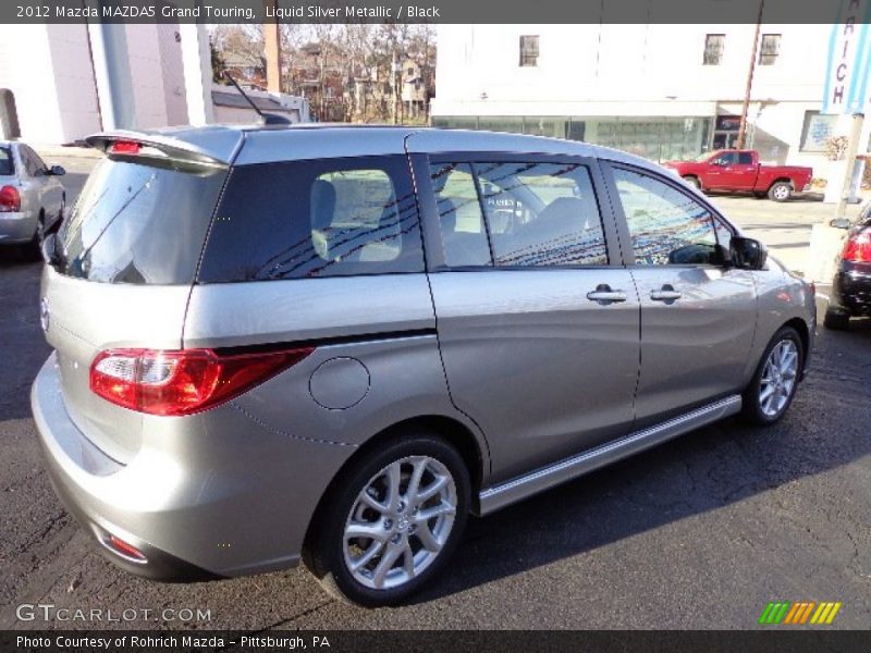 Liquid Silver Metallic / Black 2012 Mazda MAZDA5 Grand Touring