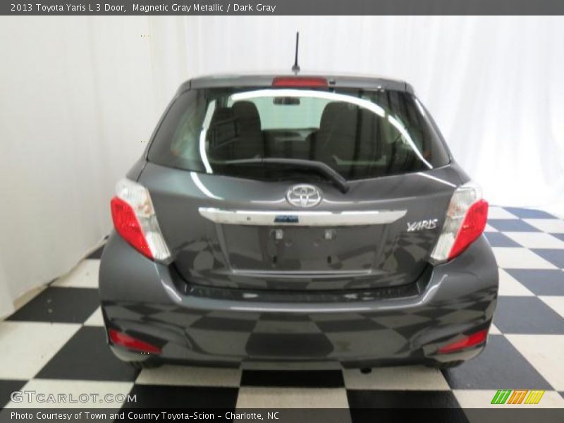 Magnetic Gray Metallic / Dark Gray 2013 Toyota Yaris L 3 Door