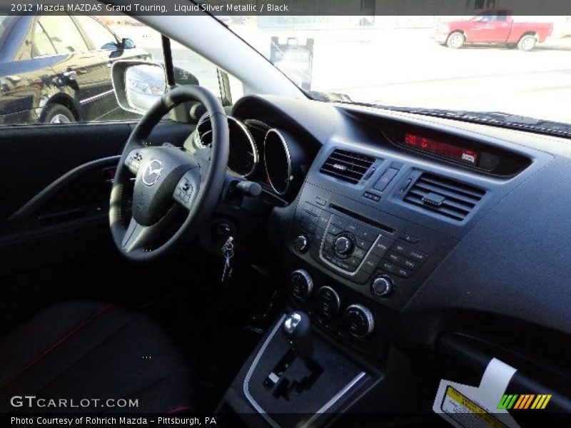 Liquid Silver Metallic / Black 2012 Mazda MAZDA5 Grand Touring