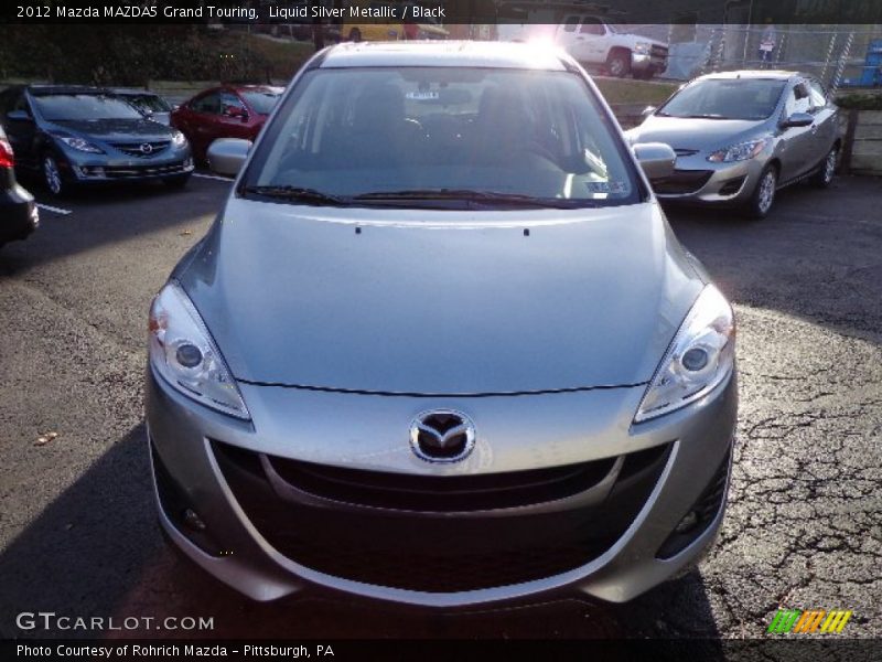 Liquid Silver Metallic / Black 2012 Mazda MAZDA5 Grand Touring