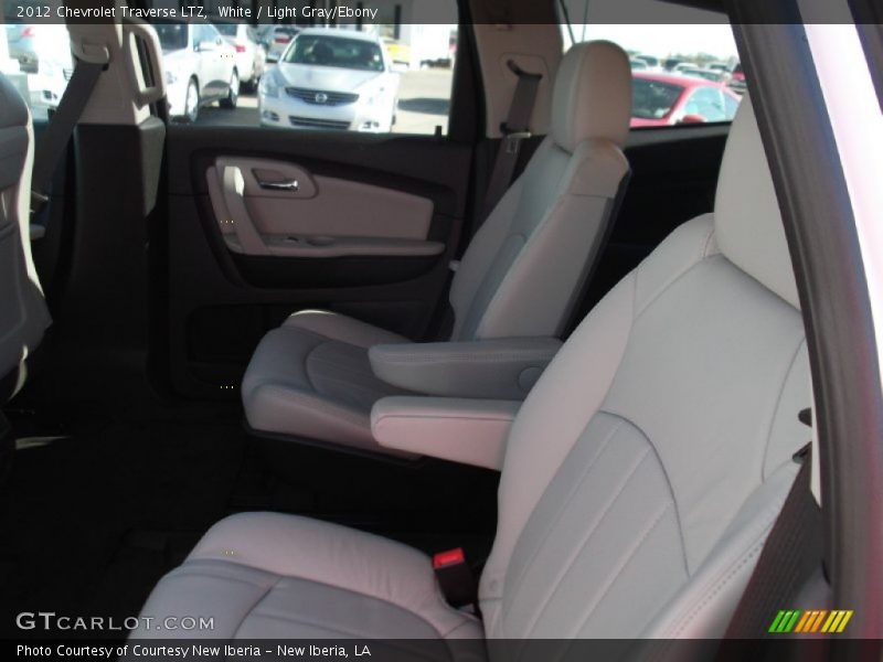 White / Light Gray/Ebony 2012 Chevrolet Traverse LTZ