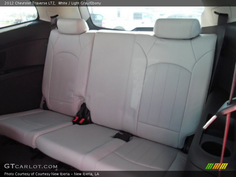 White / Light Gray/Ebony 2012 Chevrolet Traverse LTZ