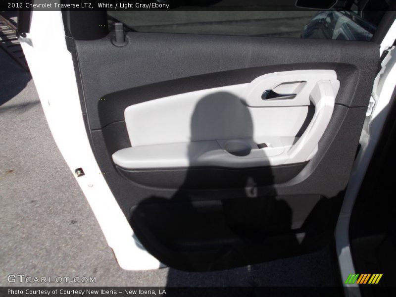 White / Light Gray/Ebony 2012 Chevrolet Traverse LTZ