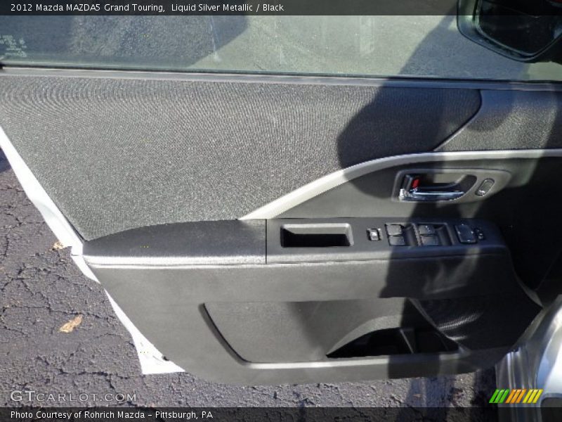 Liquid Silver Metallic / Black 2012 Mazda MAZDA5 Grand Touring