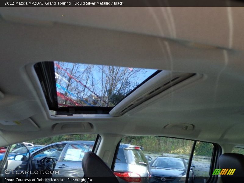 Liquid Silver Metallic / Black 2012 Mazda MAZDA5 Grand Touring