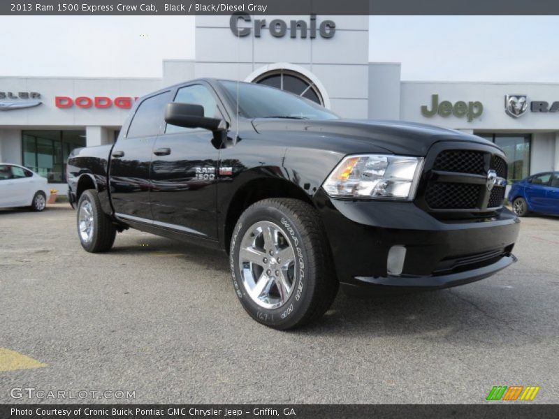 Black / Black/Diesel Gray 2013 Ram 1500 Express Crew Cab