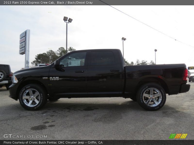 Black / Black/Diesel Gray 2013 Ram 1500 Express Crew Cab