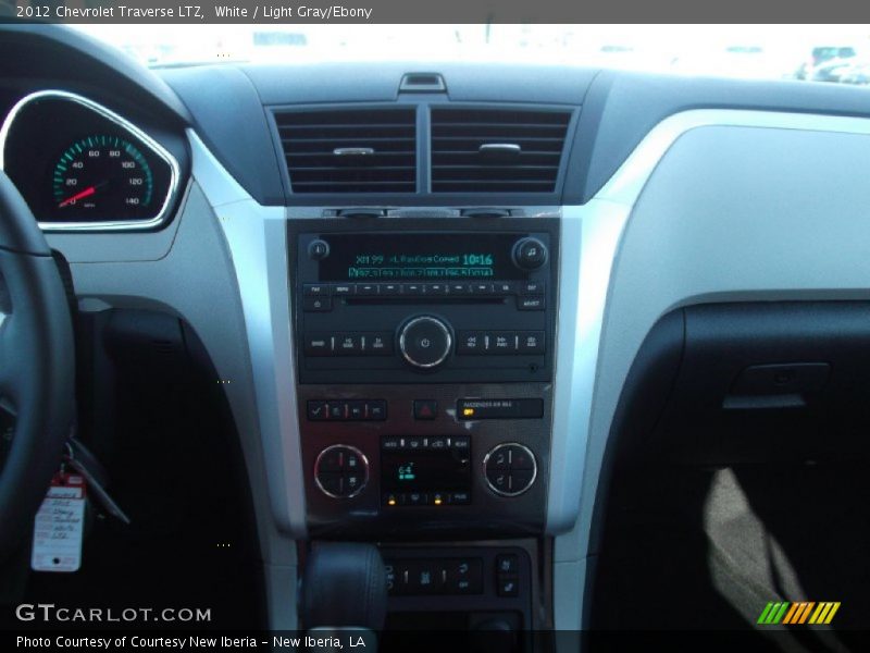 White / Light Gray/Ebony 2012 Chevrolet Traverse LTZ