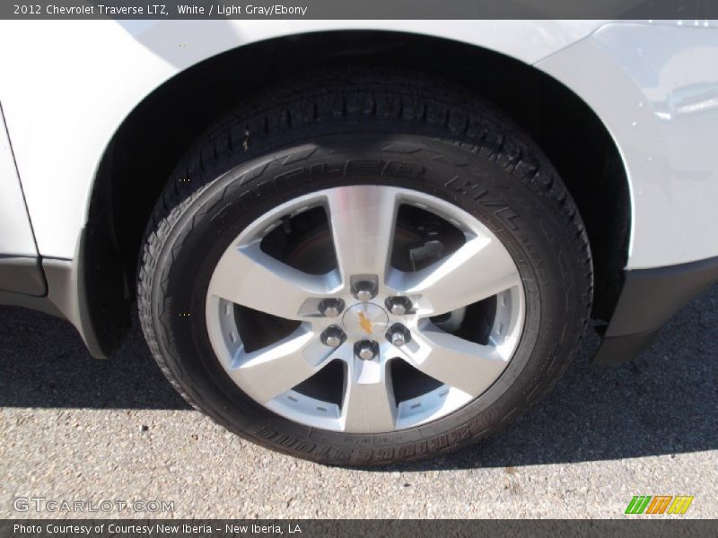 White / Light Gray/Ebony 2012 Chevrolet Traverse LTZ