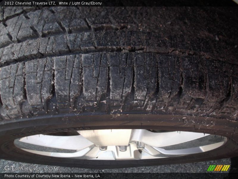 White / Light Gray/Ebony 2012 Chevrolet Traverse LTZ