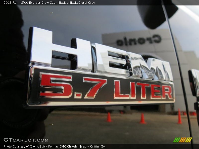 Black / Black/Diesel Gray 2013 Ram 1500 Express Crew Cab