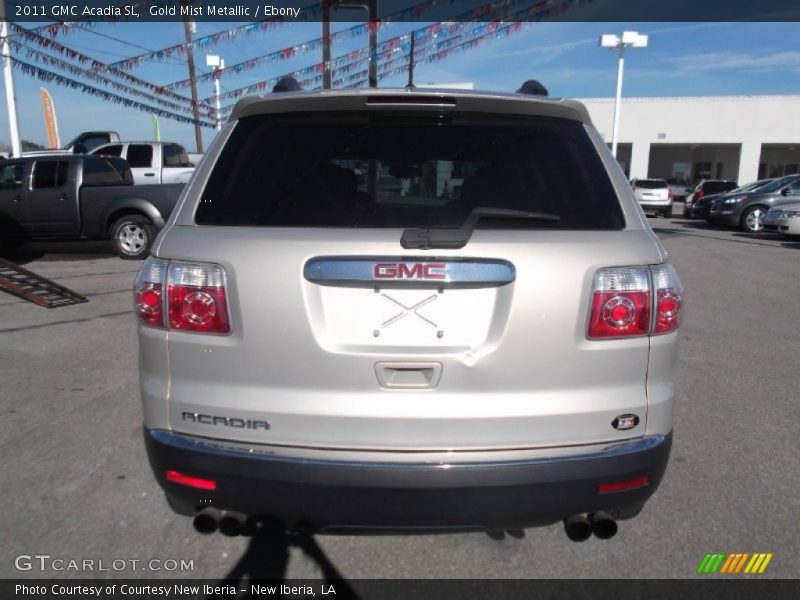 Gold Mist Metallic / Ebony 2011 GMC Acadia SL