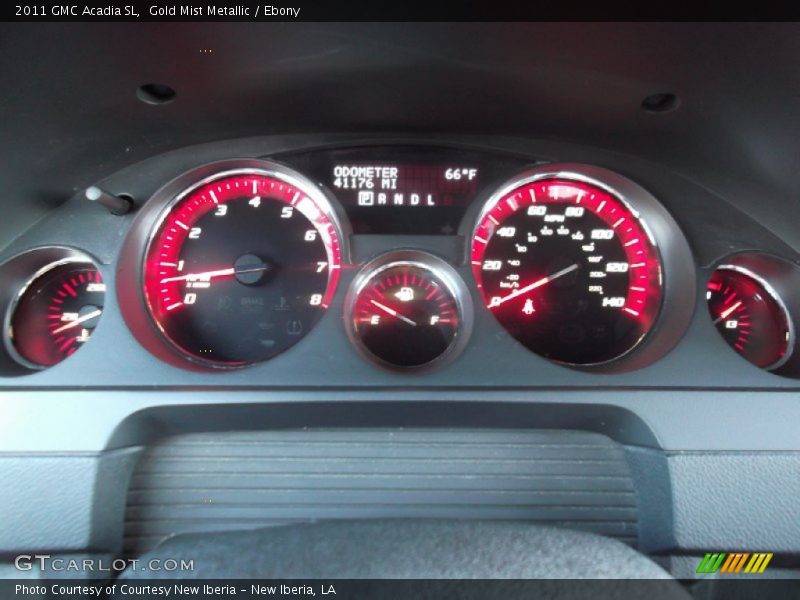 Gold Mist Metallic / Ebony 2011 GMC Acadia SL
