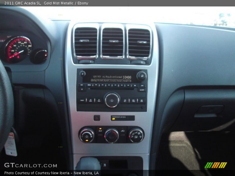 Gold Mist Metallic / Ebony 2011 GMC Acadia SL