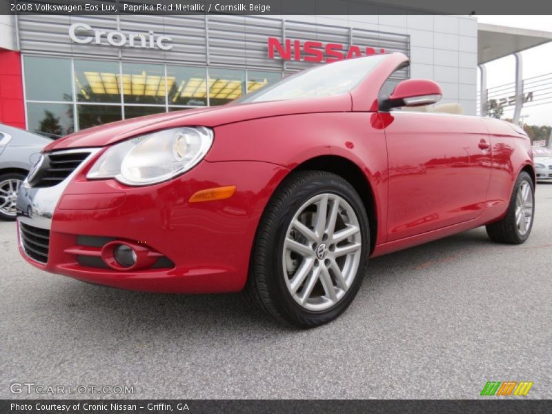 Paprika Red Metallic / Cornsilk Beige 2008 Volkswagen Eos Lux