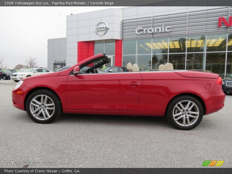 Paprika Red Metallic / Cornsilk Beige 2008 Volkswagen Eos Lux