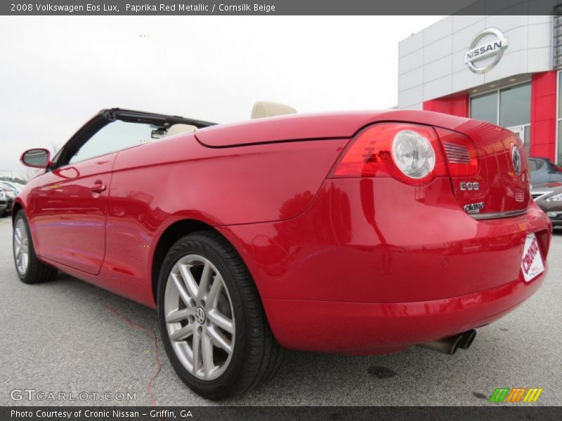 Paprika Red Metallic / Cornsilk Beige 2008 Volkswagen Eos Lux