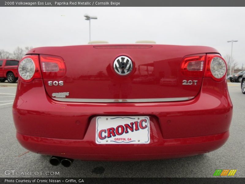 Paprika Red Metallic / Cornsilk Beige 2008 Volkswagen Eos Lux