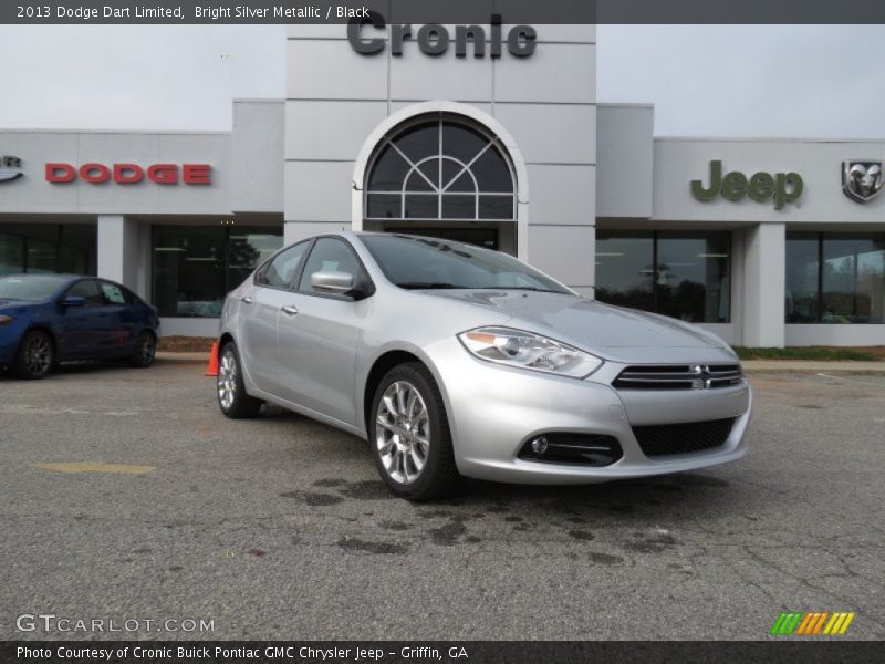 Bright Silver Metallic / Black 2013 Dodge Dart Limited