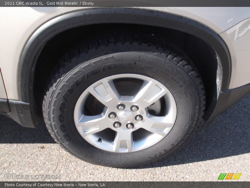 Gold Mist Metallic / Ebony 2011 GMC Acadia SL