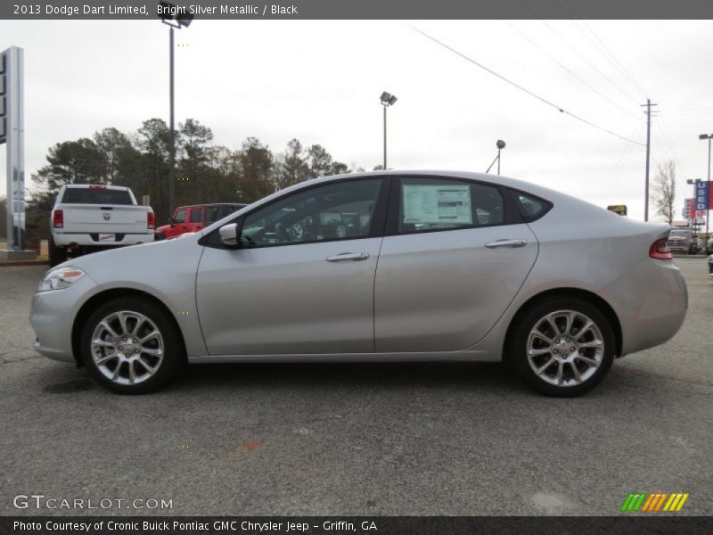 Bright Silver Metallic / Black 2013 Dodge Dart Limited
