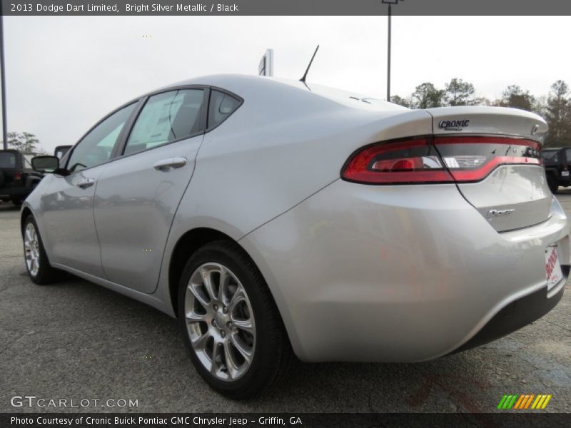 Bright Silver Metallic / Black 2013 Dodge Dart Limited