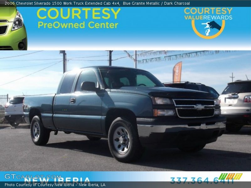 Blue Granite Metallic / Dark Charcoal 2006 Chevrolet Silverado 1500 Work Truck Extended Cab 4x4