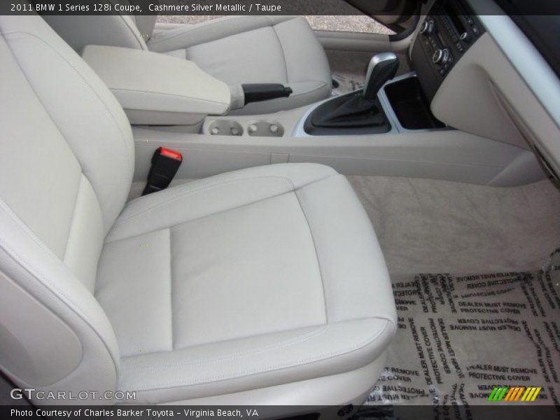 Cashmere Silver Metallic / Taupe 2011 BMW 1 Series 128i Coupe