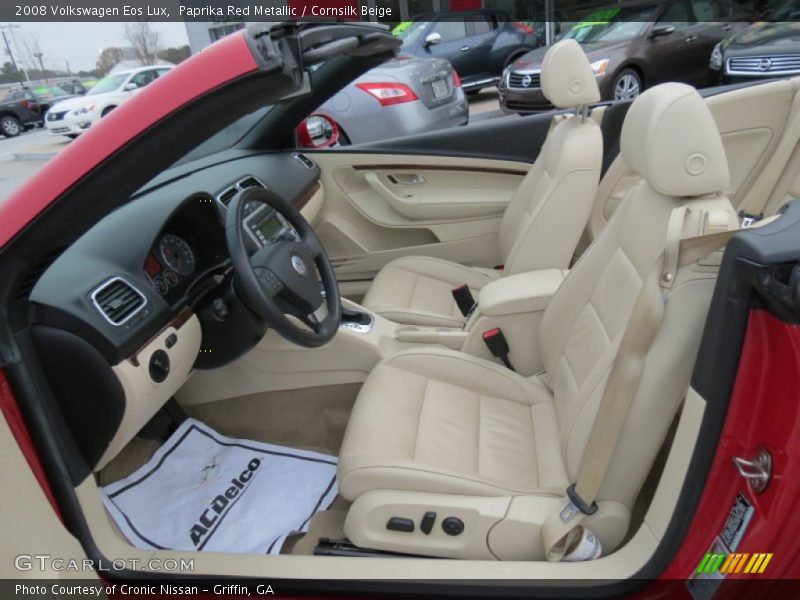 Paprika Red Metallic / Cornsilk Beige 2008 Volkswagen Eos Lux