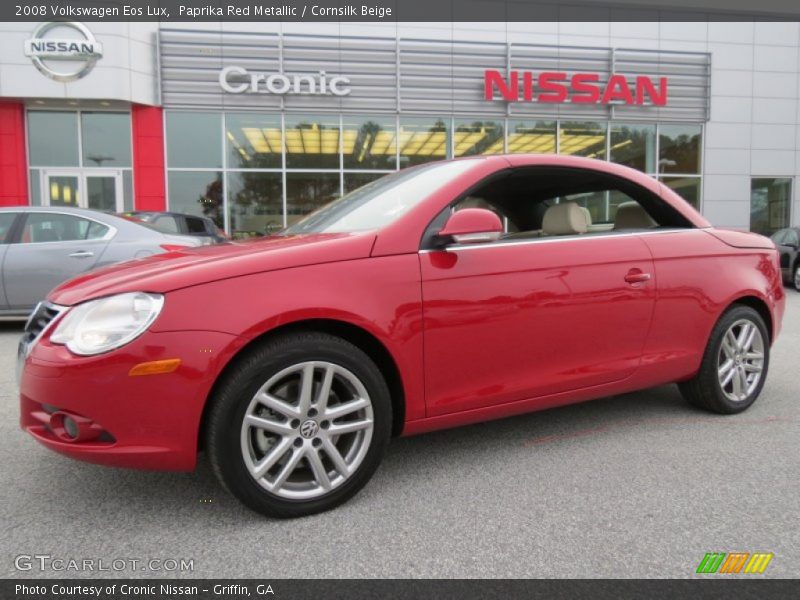 Paprika Red Metallic / Cornsilk Beige 2008 Volkswagen Eos Lux