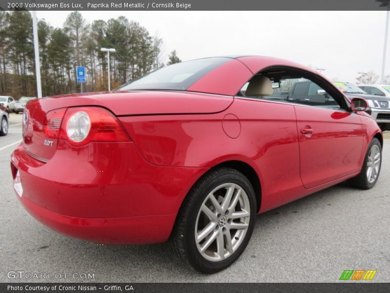 Paprika Red Metallic / Cornsilk Beige 2008 Volkswagen Eos Lux